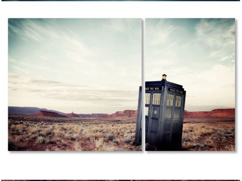 

Модульная картина IDEAPRINT Doctor who Tardis V-10031 101x61 см