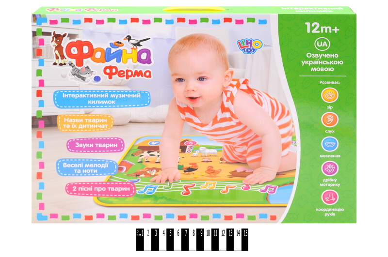 

Інтерактивний музичний килимок Limo Toy, Файна ферма, M3455