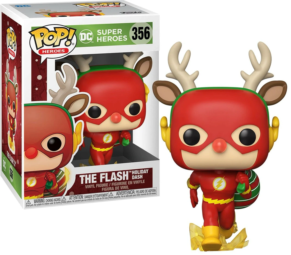 

Фигурка Funko Pop Фанко Поп Супер герои Флэш Super Heroes Holidays Flash 10 см SН F 356