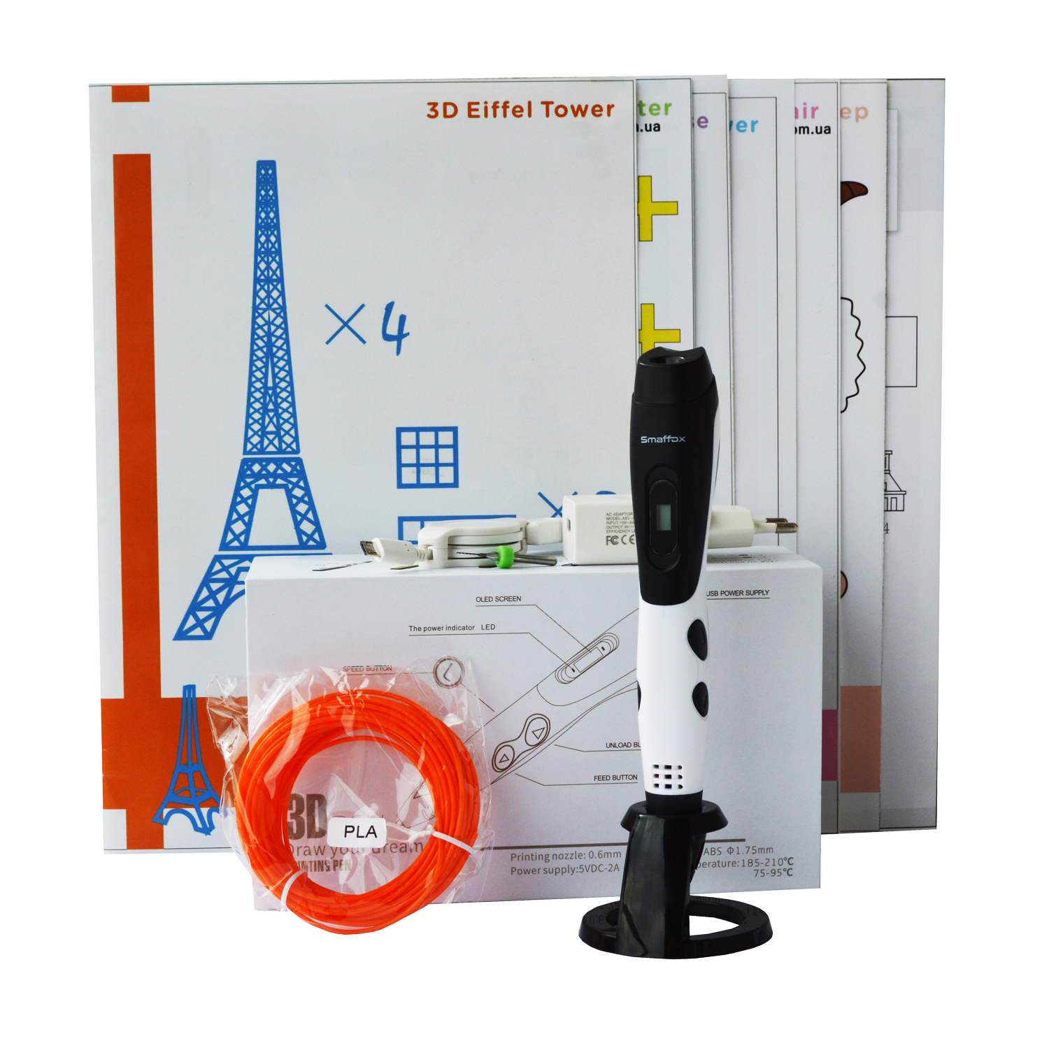 

3D-ручка Air Pen Smaffox PLAY White