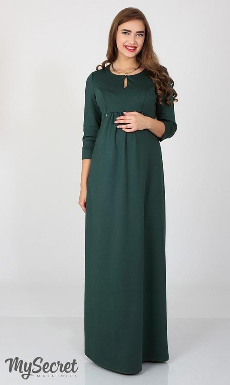 

Платье для беременных и кормящих мам My Secret Luchiya S Зеленый DR-36.241