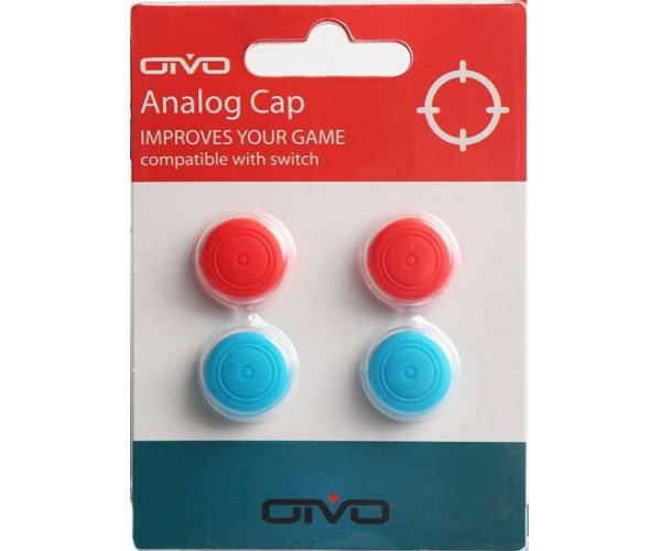 

Накладки на стики Analog Cap Joy-Con Nintendo Switch\Lite Red/Blue (4 шт.)