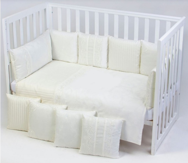 

Постельный комплект в кроватку Baby Veres Ivory Lace 6 единиц