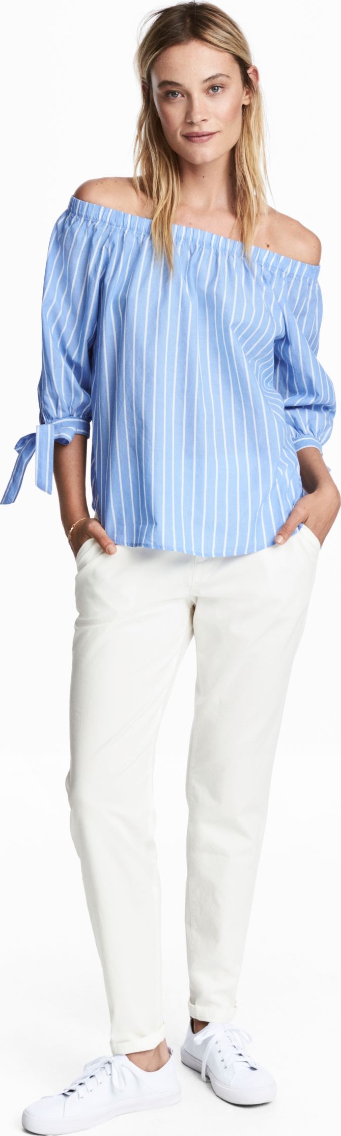 

Брюки H&M KK4563355 40 Белые