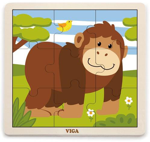

Деревянный пазл Viga Toys Обезьянка 9 элементов (51440)