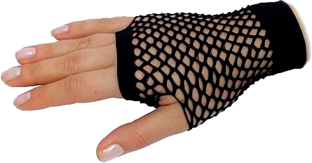 

Перчатки-митенки Seta Decor 15-307BLK Сеточка Черные