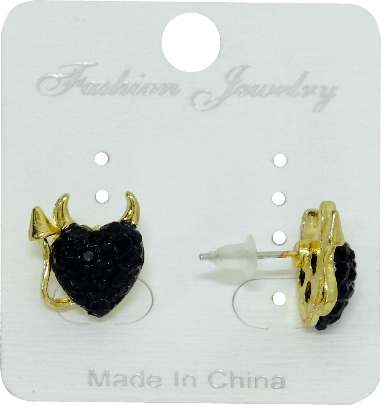 

Серьги Seta Decor 16-411 Чертовка Черные