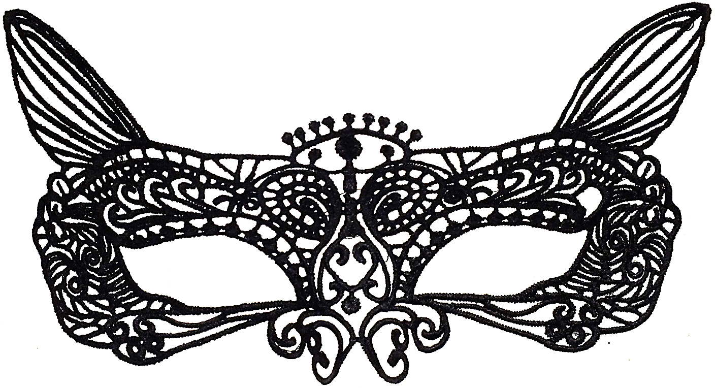 

Маска ажурная Seta Decor 15-45 Кошка Черная