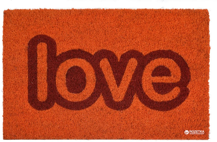 

Придверный коврик Home&Styling Collection Love 40x60 см Оранжевый