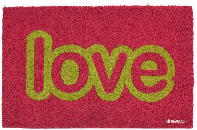 

Придверный коврик Home&Styling Collection Love 40x60 см Розовый