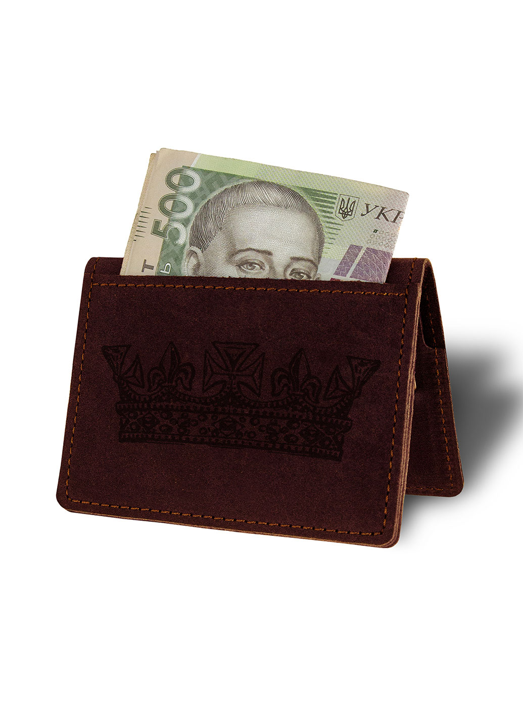 

Кошелек-картхолдер BermuD Король М15 бордовый (B 30-18Br-15-11)