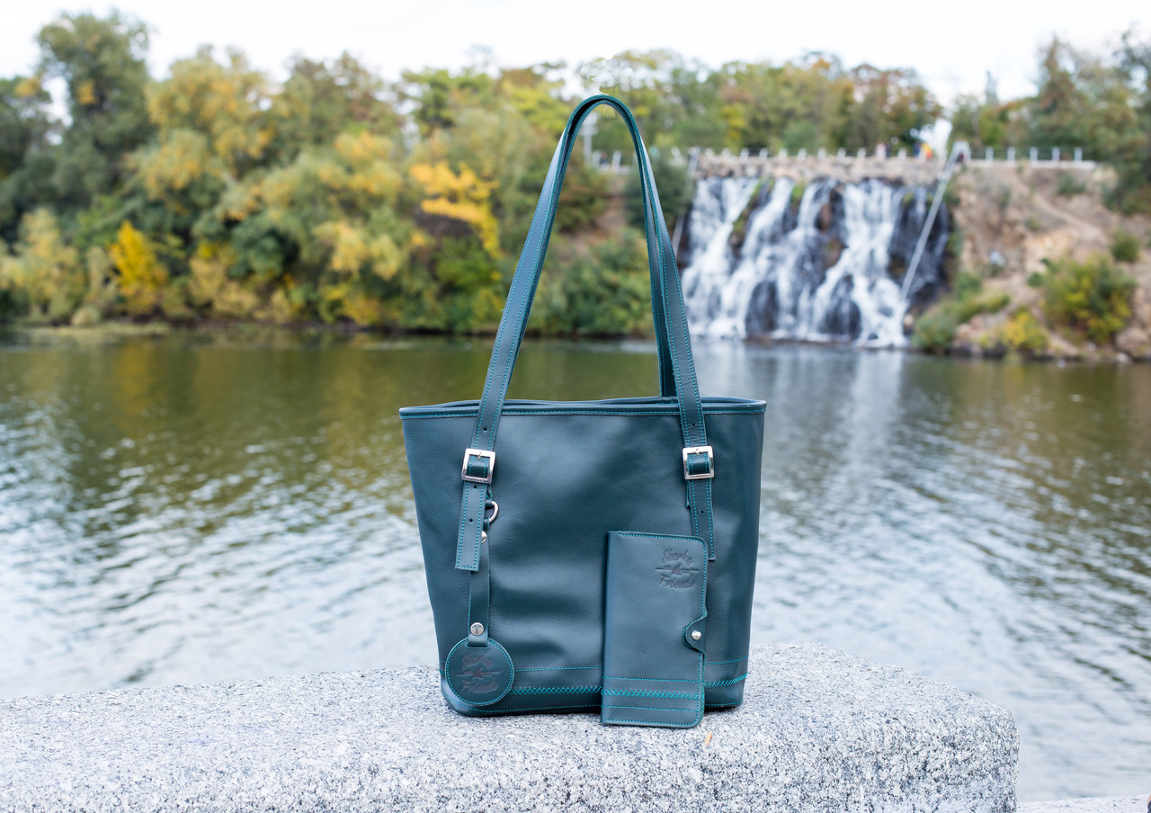 

Сумка женская кожаная Sharky Friends Soft Синий