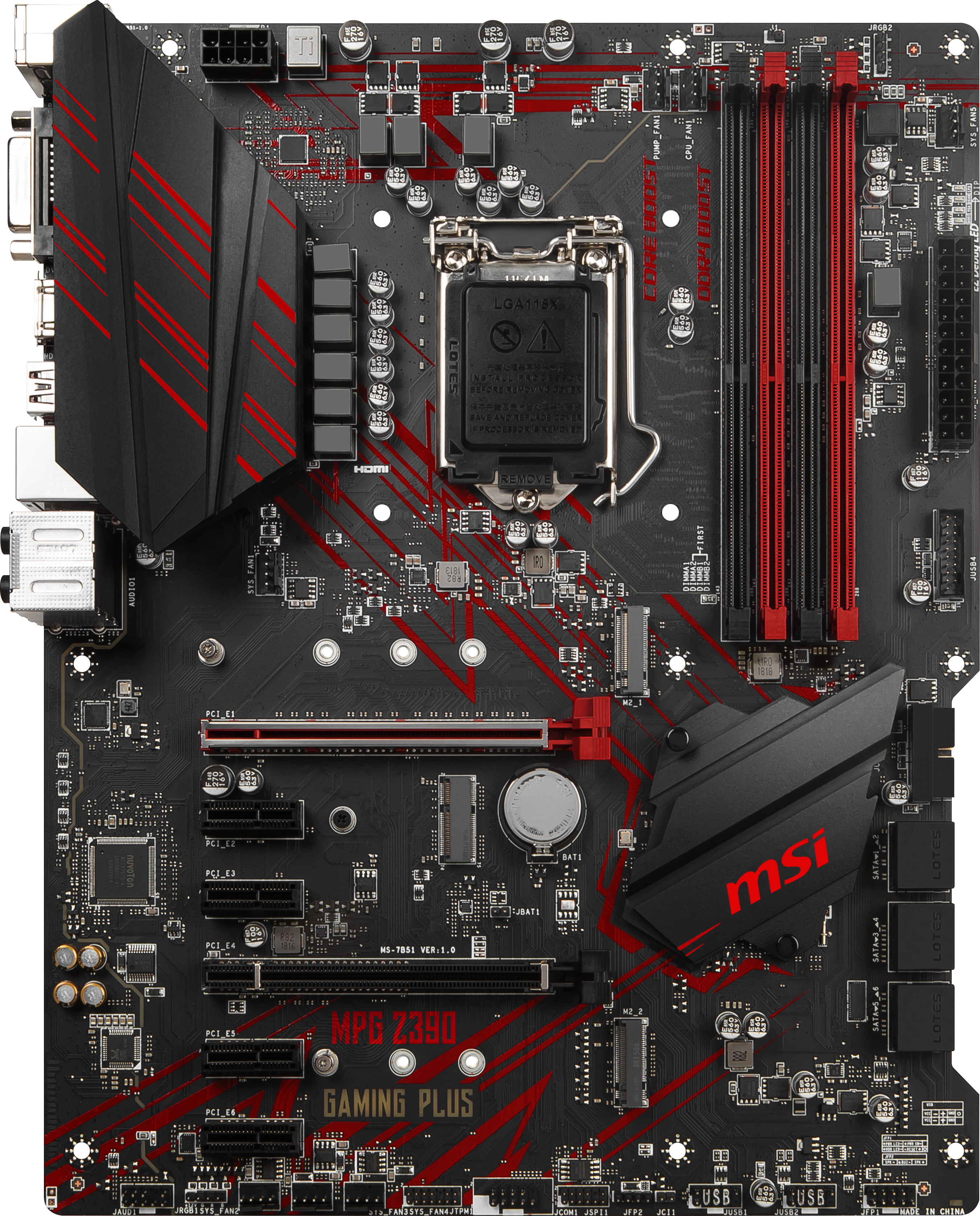 

Материнская плата MSI MPG Z390 Gaming Plus (s1151, Intel Z390, PCI-Ex16)