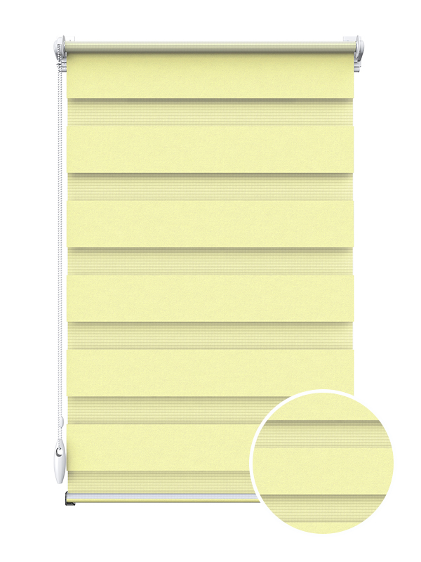 Ролета тканевая Зебра F23 1,40м х 1,10м Пшеничный / Белый ( 566238515219 )