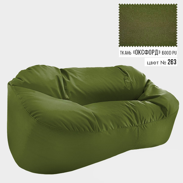 

Диван Coolki Бескаркасный 175x120x90 зеленый 263 (Оксфорд 600D)