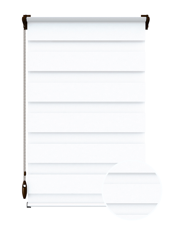 

Ролета тканевая Зебра F01 1,50м х 1,45м Белый / Махонь ( 644039245214 )