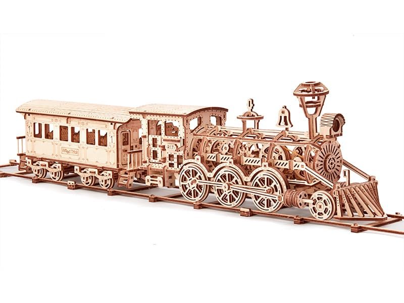 

Деревянный 3D конструктор Wood Trick Локомотив R17 (405 деталей)