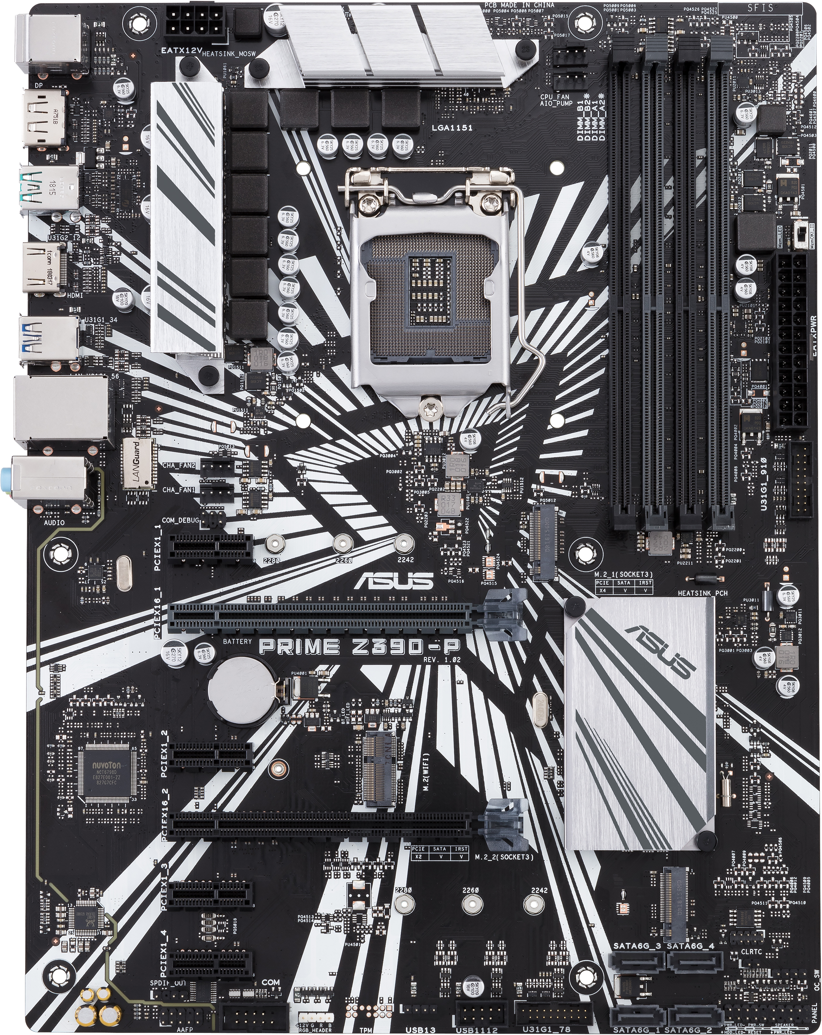 Материнська плата Asus Prime Z390-P (s1151, Intel Z390, PCI-Ex16)