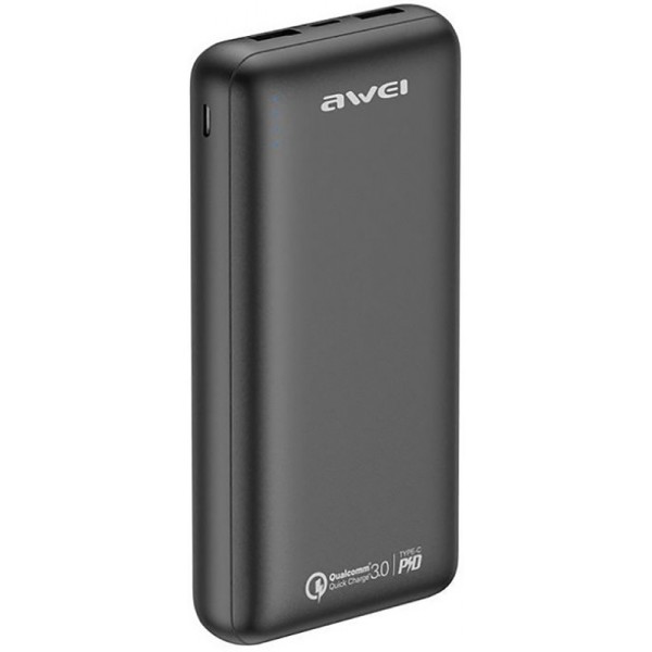 

Портативная батарея AWEI P96K 20000mAh Quick Charge 3,0 Black