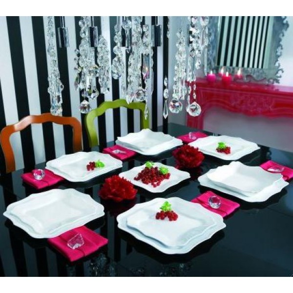 

Столовый сервиз Luminarc Authentic White на 6 персон 19 предметов