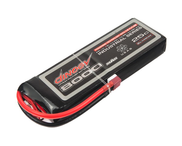 

Аккумулятор Dinogy Sport Li-Po 8000mAh 11.1V 3S 25C T-Plug