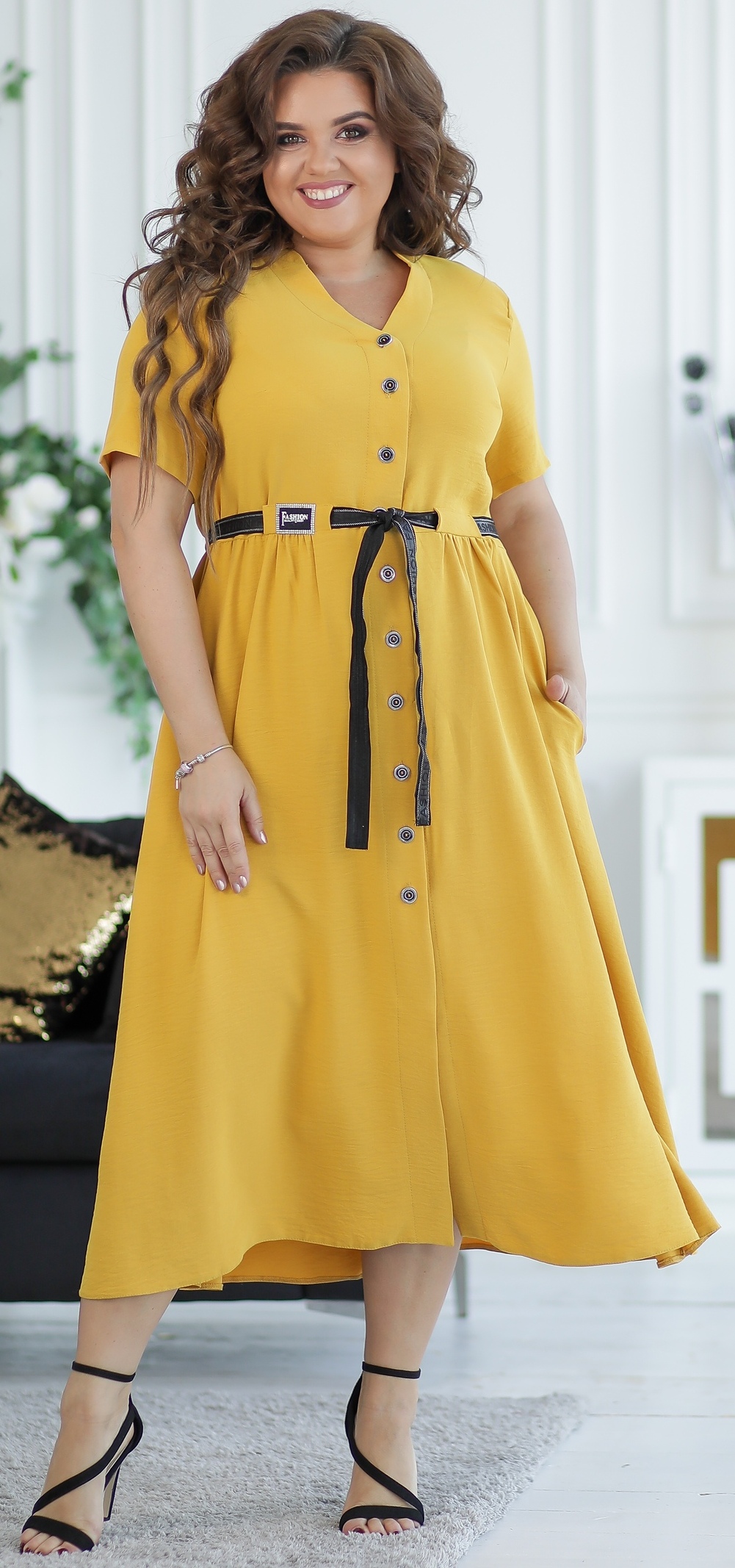 

Платье New Fashion 120 54 Горчичное