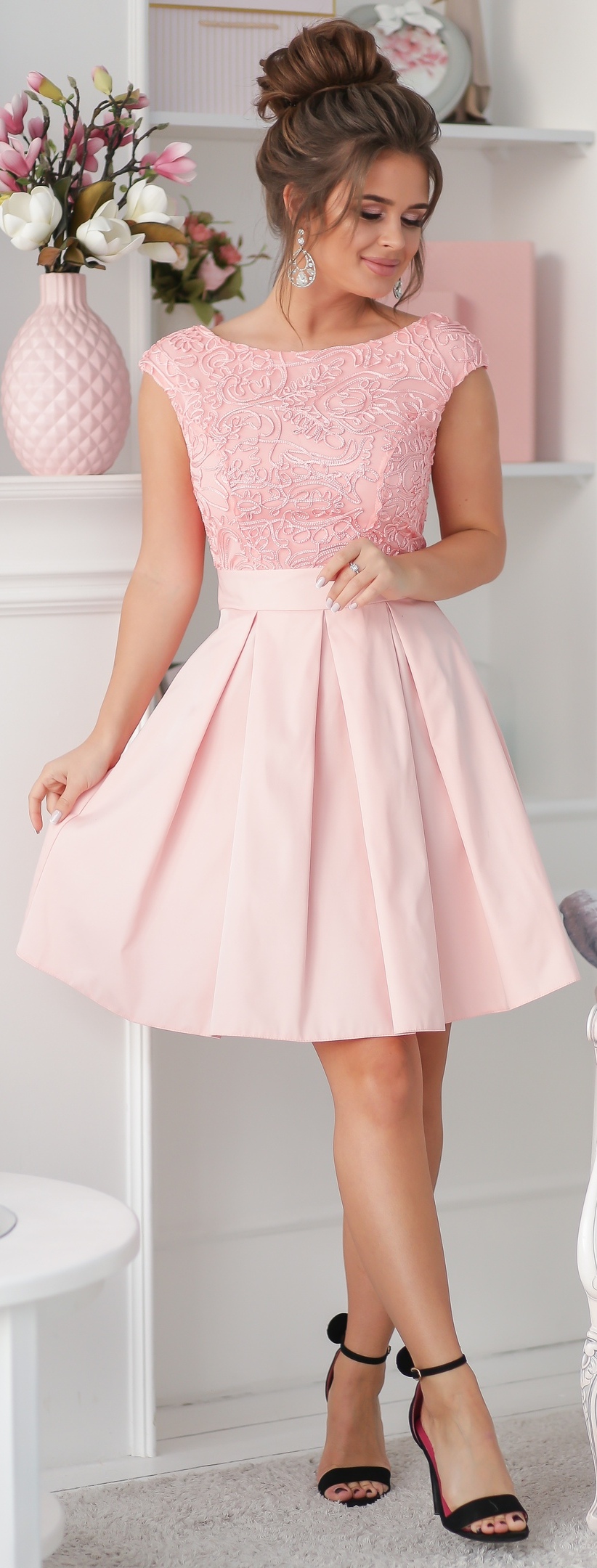 

Платье New Fashion 304 46 Пудра