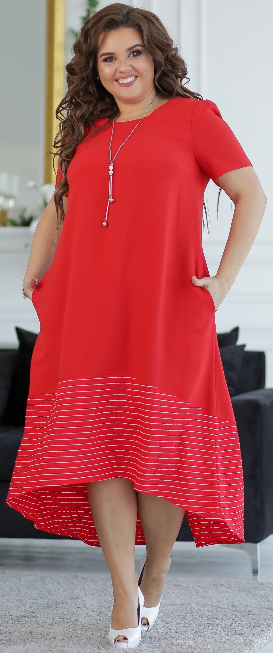

Платье New Fashion 122  Красное, Платье New Fashion 122 58 Красное