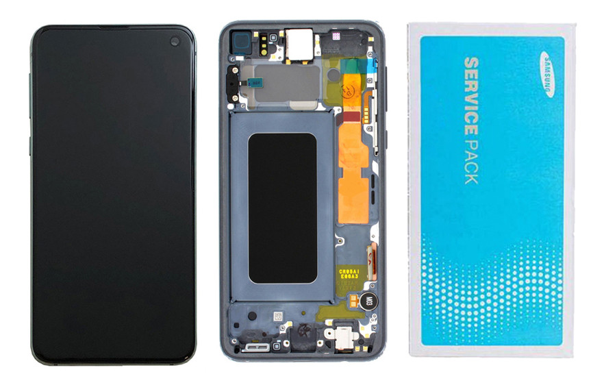 

Дисплейный модуль (экран) для Samsung G973 Galaxy S10 с Чёрной рамкой Оригинал 100% SERVICE PACK GH82-18850A
