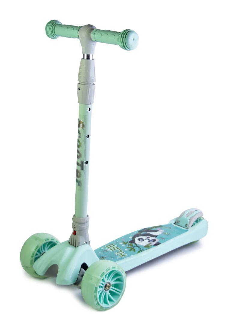 

Самокат Active Scooter Smart Zoo Panda Light Green (складная ручка)