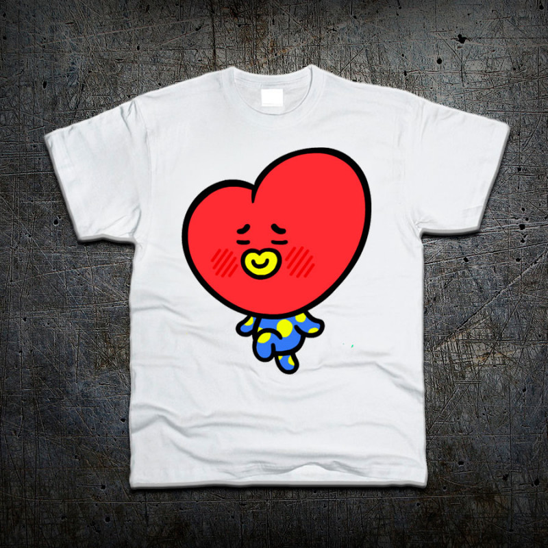 

Футболка Fruit of the Loom Сердце Tata от Ким Тхэ Хена BT21 XL