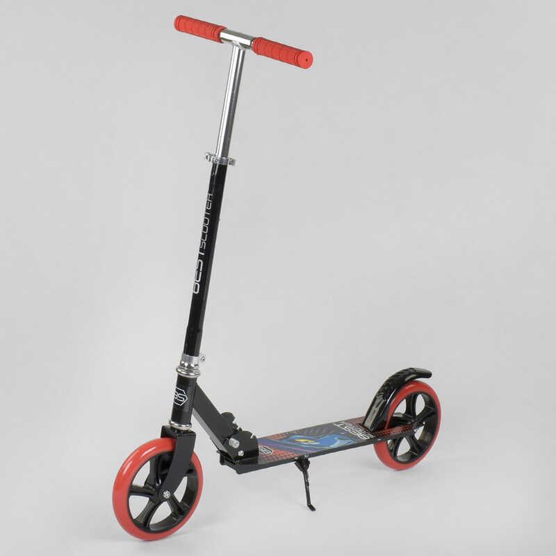

Самокат двухколесный 30458 Best Scooter черный, колеса PU