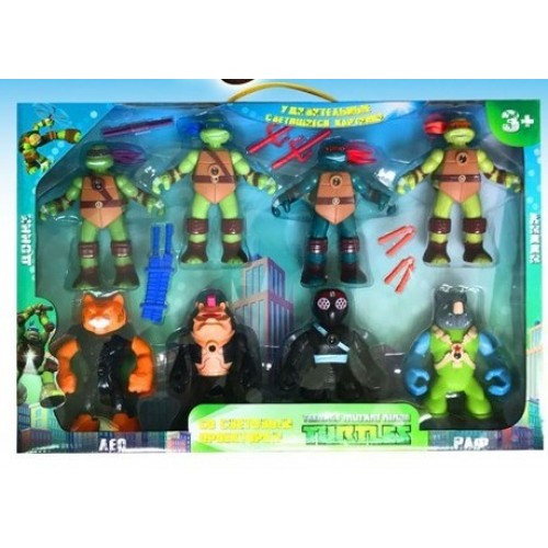

Набор фигурок Huada Toys Черепашки Нинзя (0813B-1)