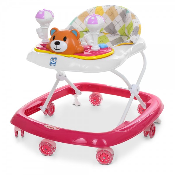 

Ходунки/Прыгунки Детские ходунки Мишка с силиконовыми колесами Bambi M 3656-S Розовый (MAS40371)
