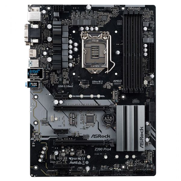 

Материнская плата ASRock 1151 z390 pro4