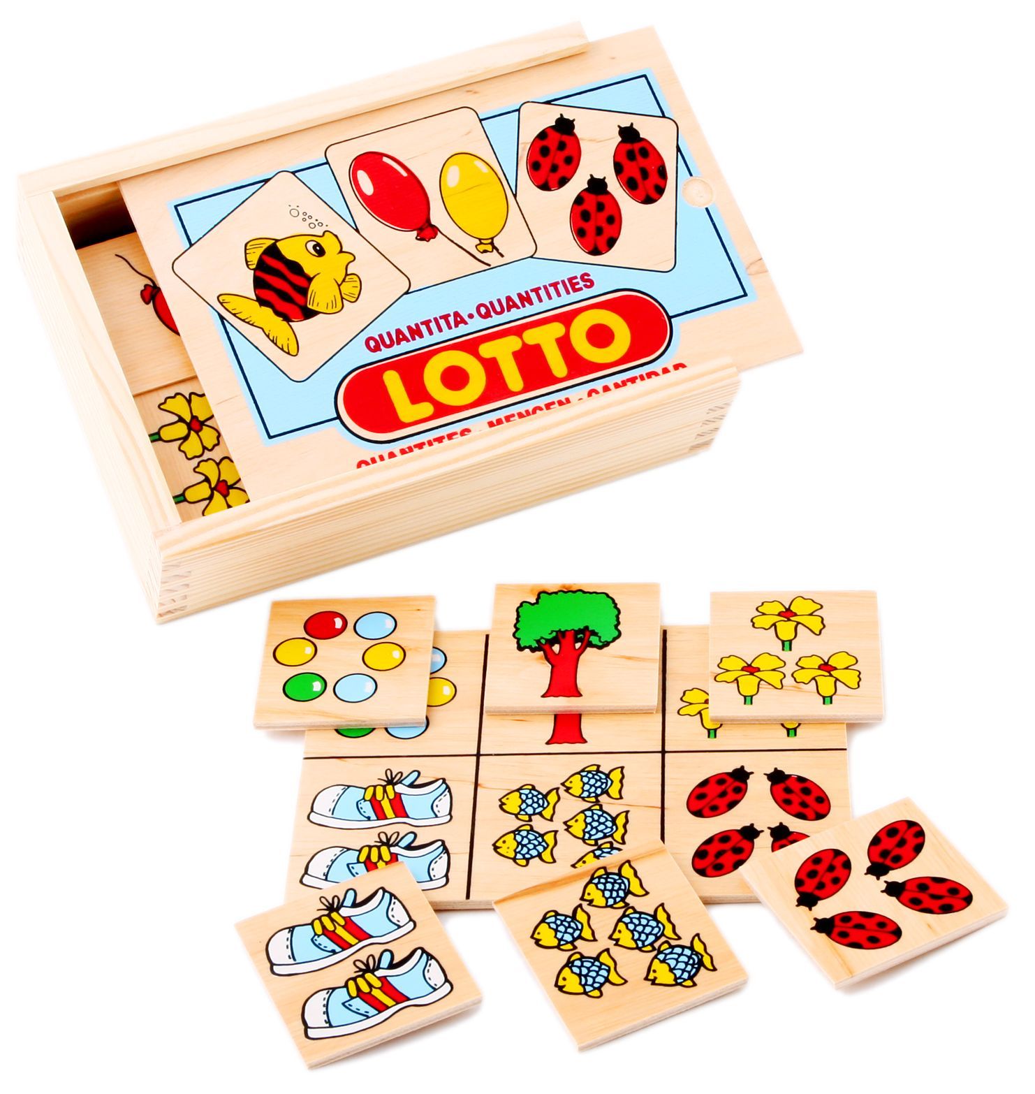 

Настольная игра лото Количество 28 деталей Lam Toys 17,2х12,4х0,5 см Разноцветный 000097971