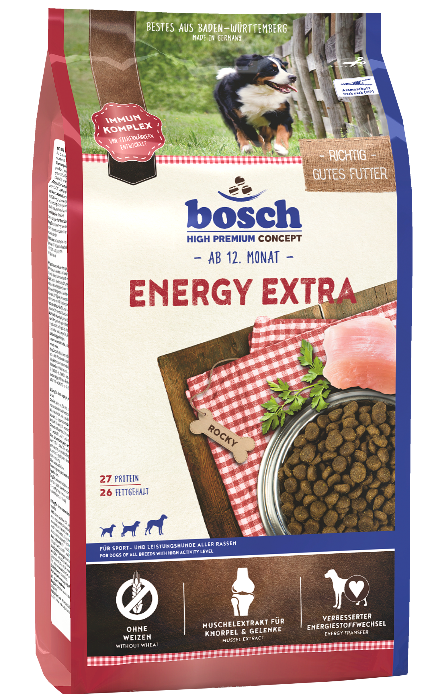 

Сухой корм для собак Bosch HPC Energy Extra 15 кг (52120015)