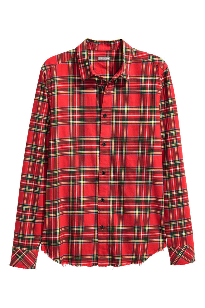 

Сорочка H&M 0407422 M червоний комб.