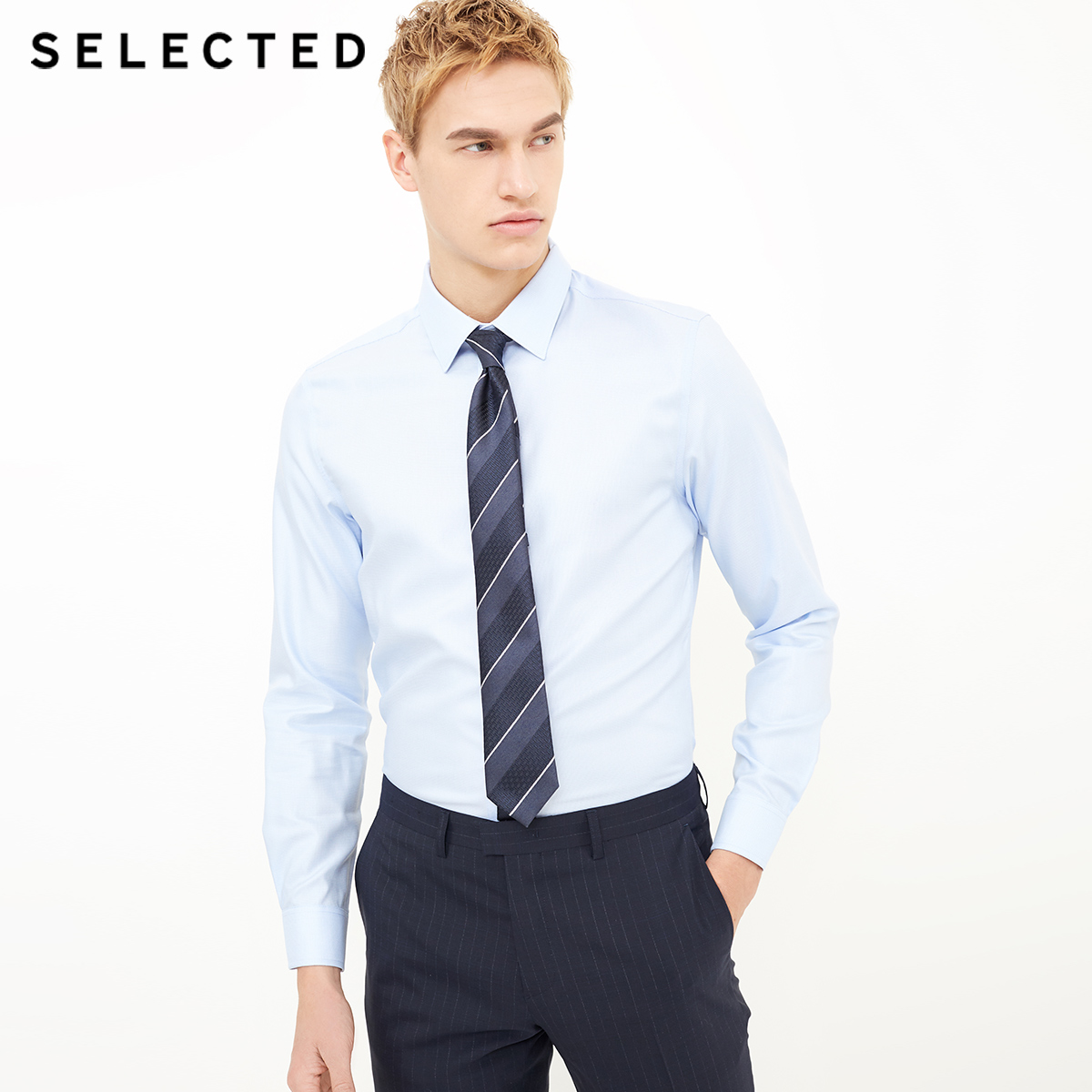 

Сорочка Selected 418105543C41 XL блакитний