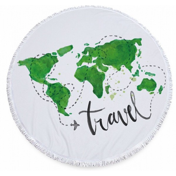 

Пляжний коврик MINDO Travel 150 см Мікрофібра Білий (LU-420/4)