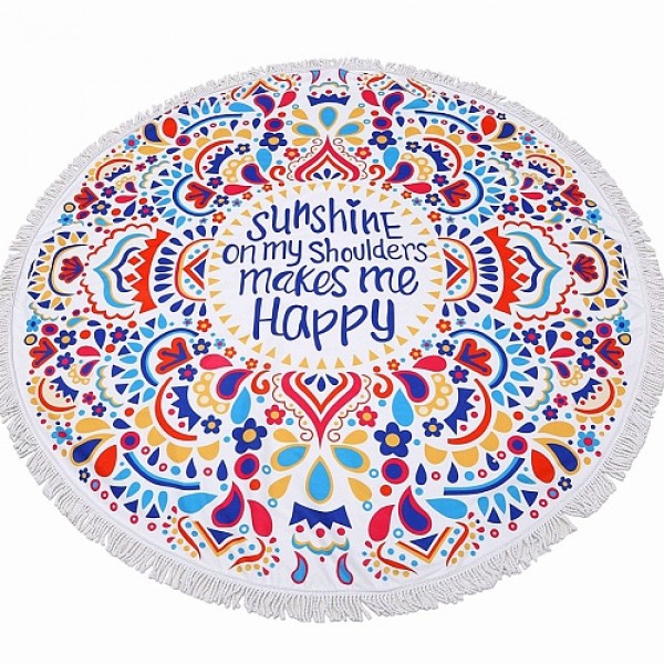 

Пляжний коврик MINDO HAPPY 150 см Різнобарвний (LU-199/3)