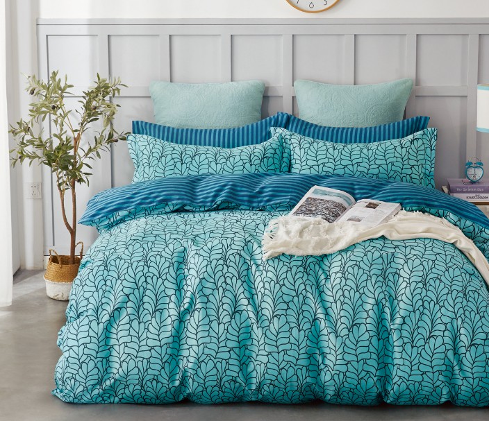 

Постельное белье CottonTwill Сатин Сандал 1-спальный Голубой 145x215 см ( FB11538CT)