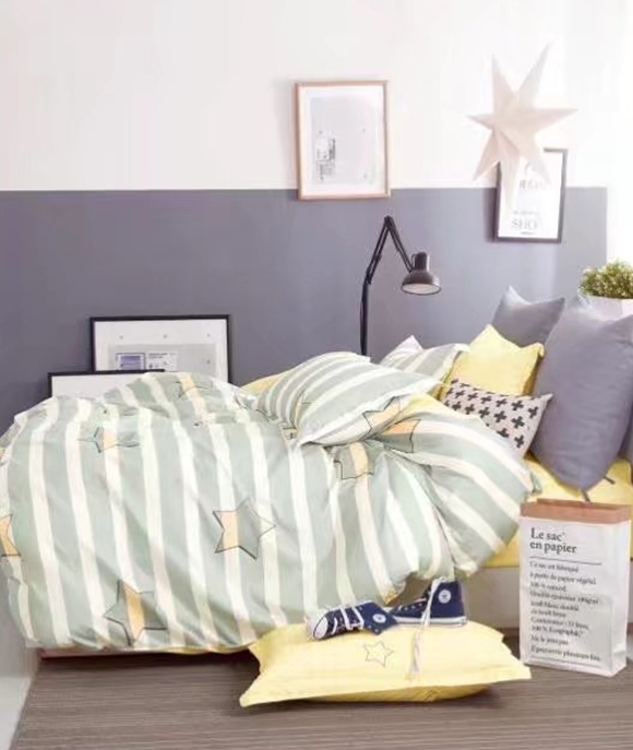 

Постельное белье CottonTwill Сатин Звездный бум вид 2 Семейный Серый 2 х 145х215 см ( FB433CT)