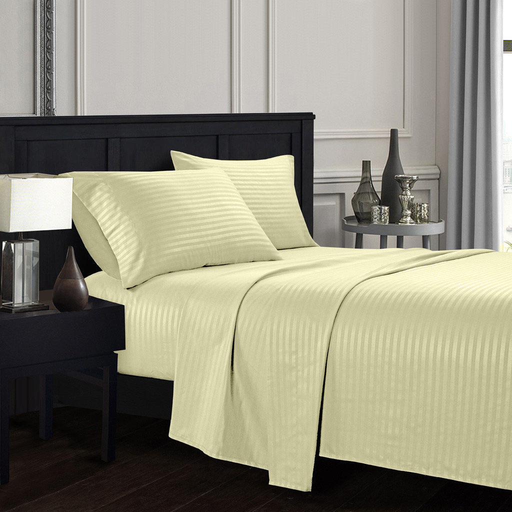 

Постельное белье CottonTwill Страйп сатин 1.5-спальный Бежевый 145x215 см ( FB13402CT)