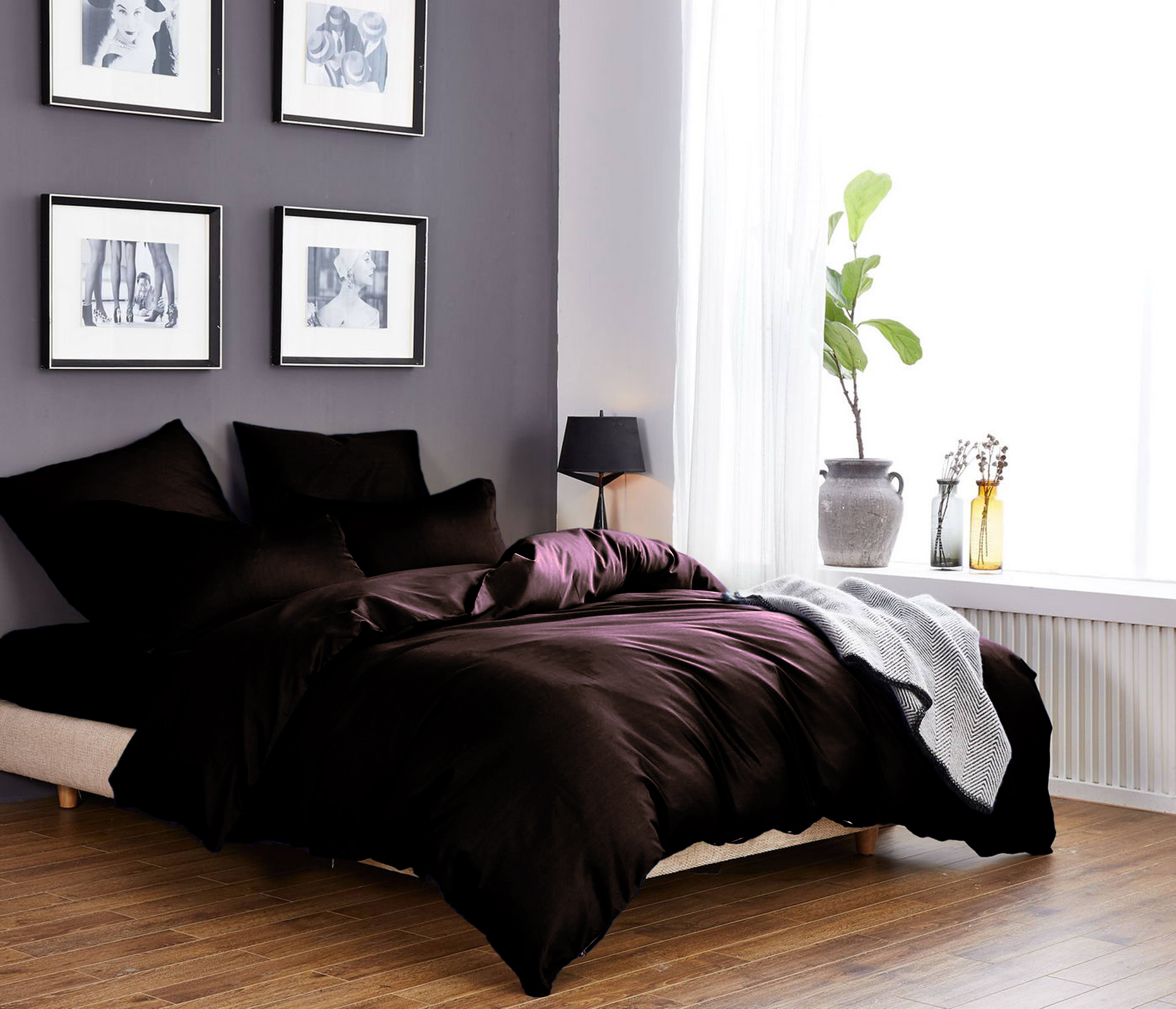 

Постельное белье CottonTwill Сатин Однотонный сатин 1.5-спальный Коричневый 145x215 см ( FB1462CT)