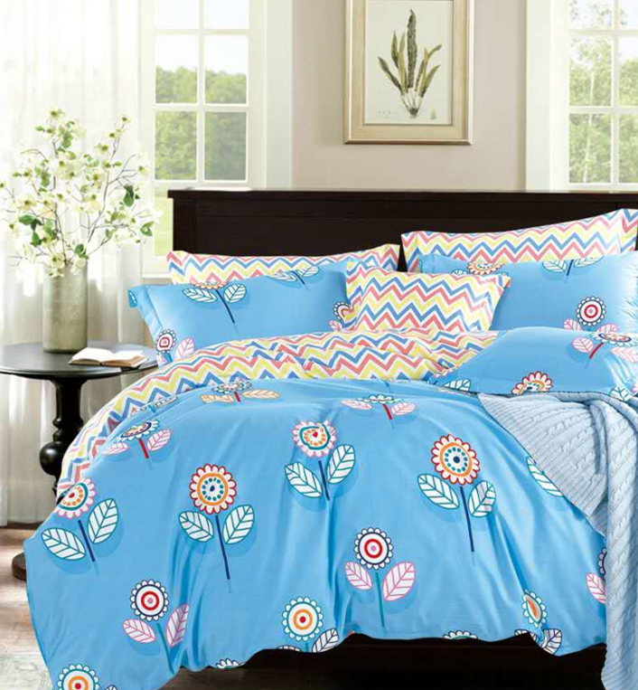

Постельное белье CottonTwill Анфиса 2-спальный Голубой 175x215 см ( FB628CT)