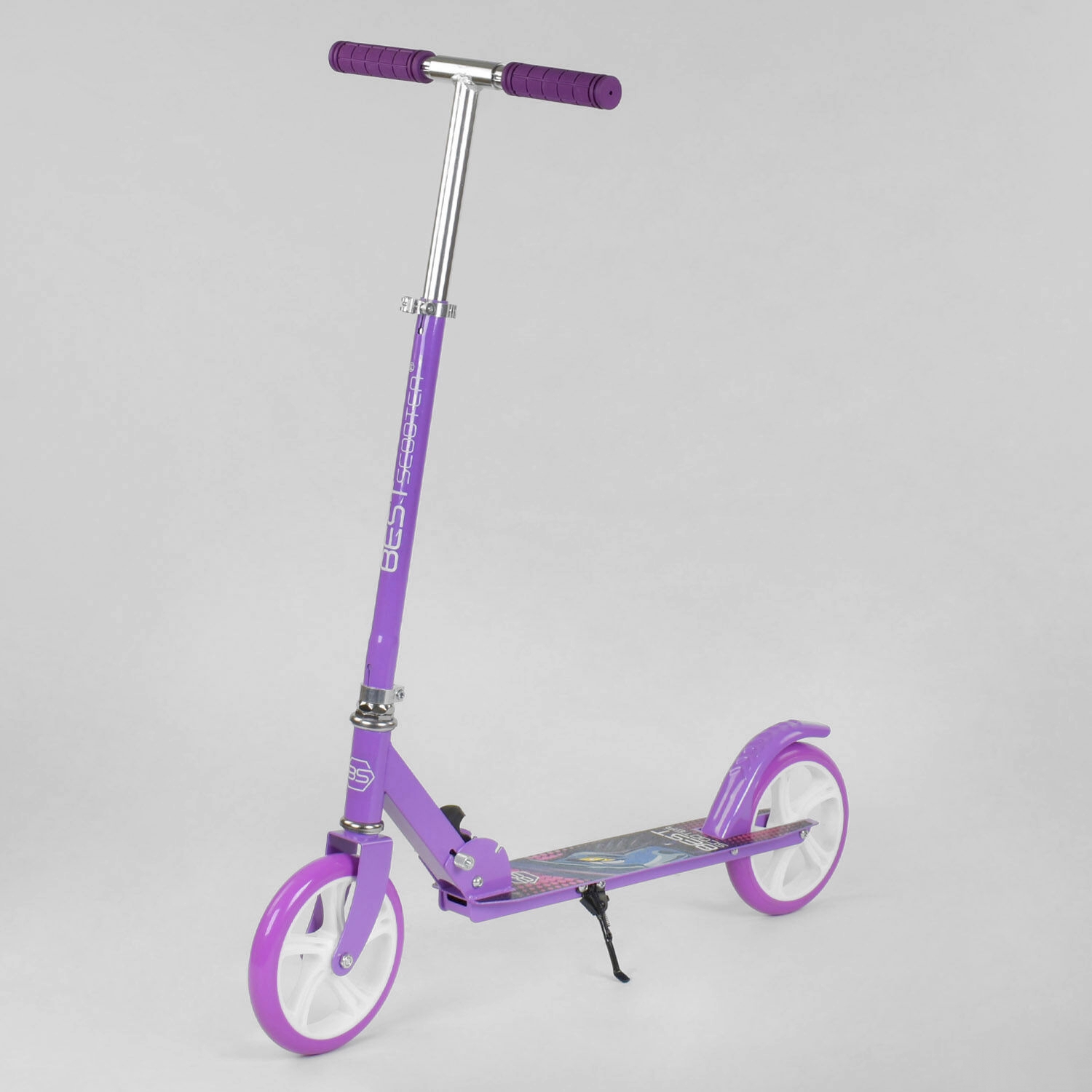 

Детский двухколесный самокат Best Scooter 66053 Фиолетовый, складной