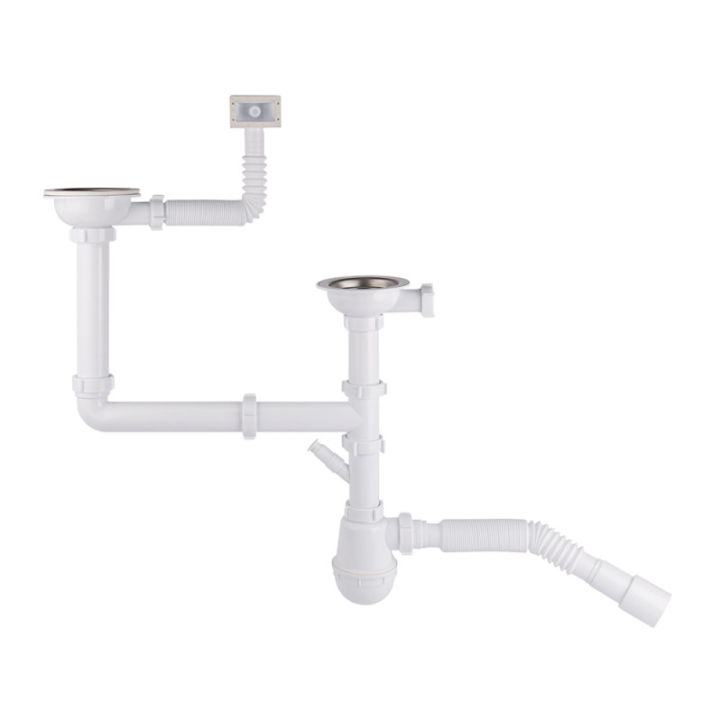 

Сифон для кухни Krono plast ЕМ2550EURO выпуск 31/2" (выход 50 мм)