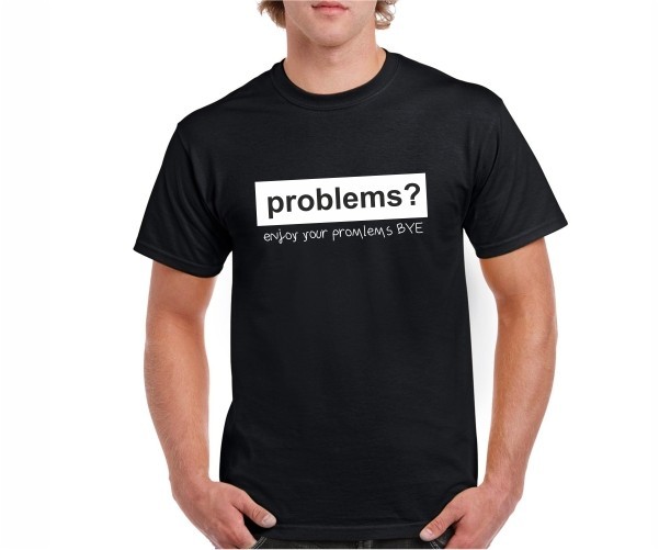 

Футболка Imbur HAVE PROBLEMS черная S