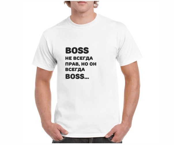 

Футболка Imbur BOSS белая XL